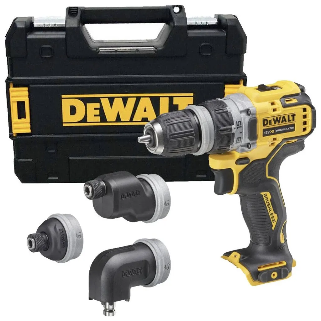 Шуруповерт DeWALT XR Li-Ion 12 В зі змінними насадками, 57.5 Нм, TSTAK (без АКБ та ЗП) (DCD703NT)