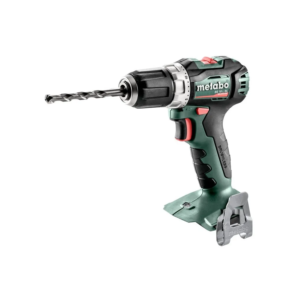 Шуруповерт Metabo BS 18 L BL 18В, 25-60Нм, 0-550·0-1850об/хв, 0.87кг (без АКБ та ЗП) (602326890)