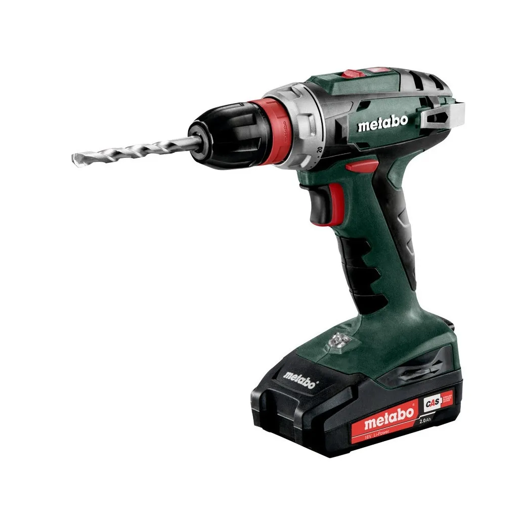  Metabo BS 18 QUICK 18В, 2х2Ah, 24·48Нм, 0-450·0-1600об/мин, 1.4кг (602217500)