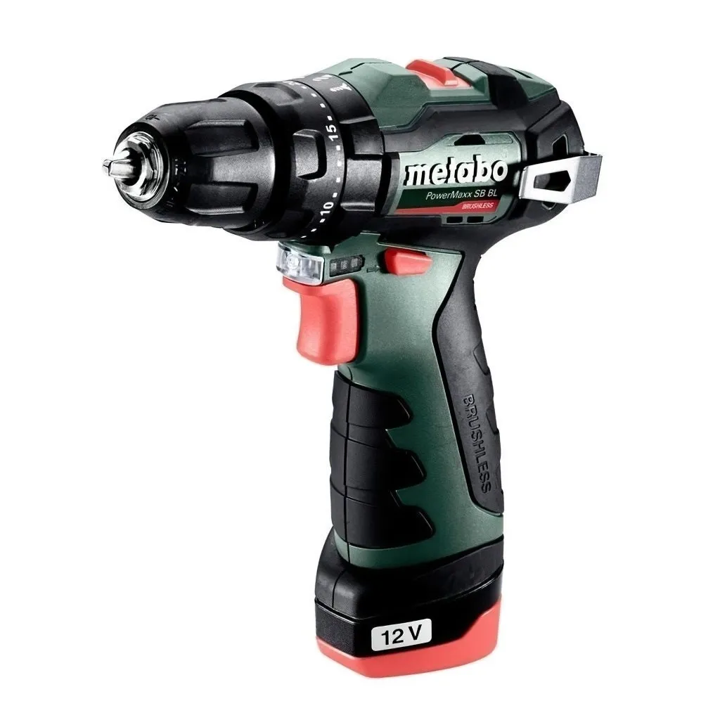  Metabo PowerMaxx SB BL 12В, 2х2Ah, 20·38Нм, 0-400·0-1500об/мин (601784500)