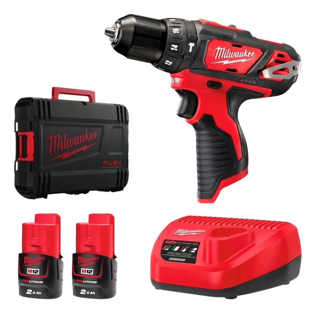  Milwaukee M12 BPD-202C, 2x2Ah, кейс (4933441940)