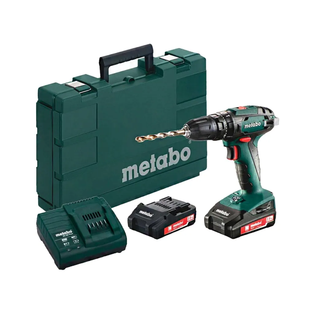 Шуруповерт Metabo SB 18 18V, 2х2Ah, 24-48Нм (602245560)