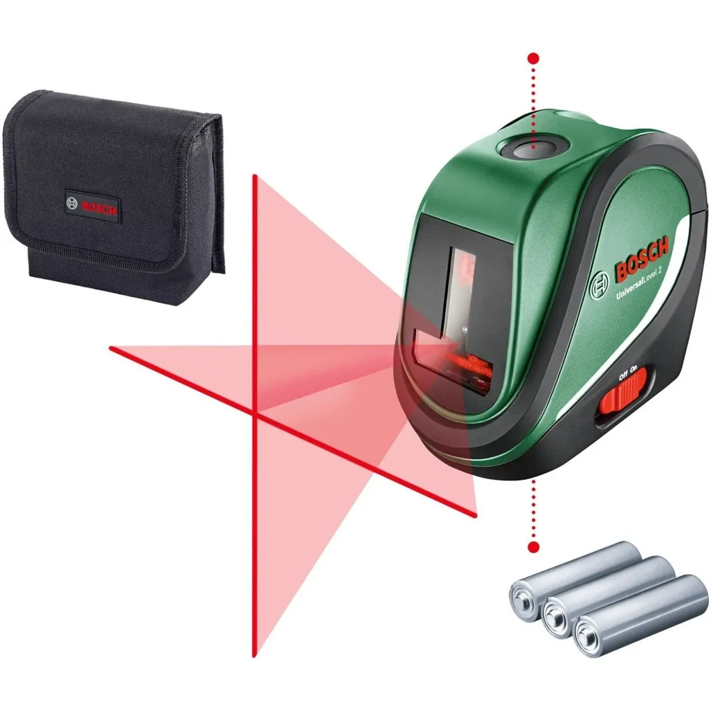 Лазерний нівелір Bosch UniversalLevel2, до 10м, 0.5мм/м, 0.46кг (0.603.663.802)