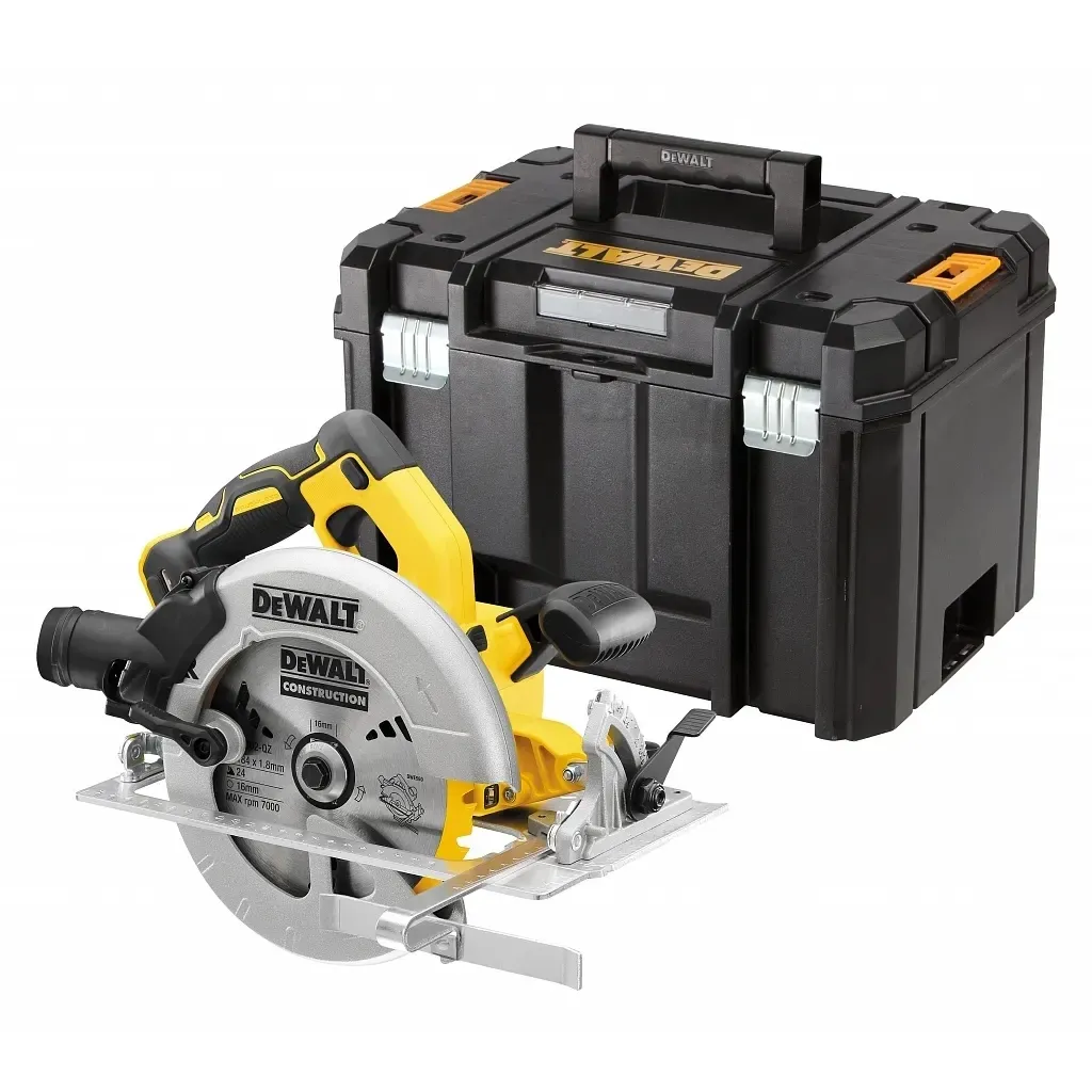  Дискова пила DeWALT 18В XR Li-Ion, диск 184х16 мм, кейс TSTAK (без АКБ та ЗП) (DCS570NT)