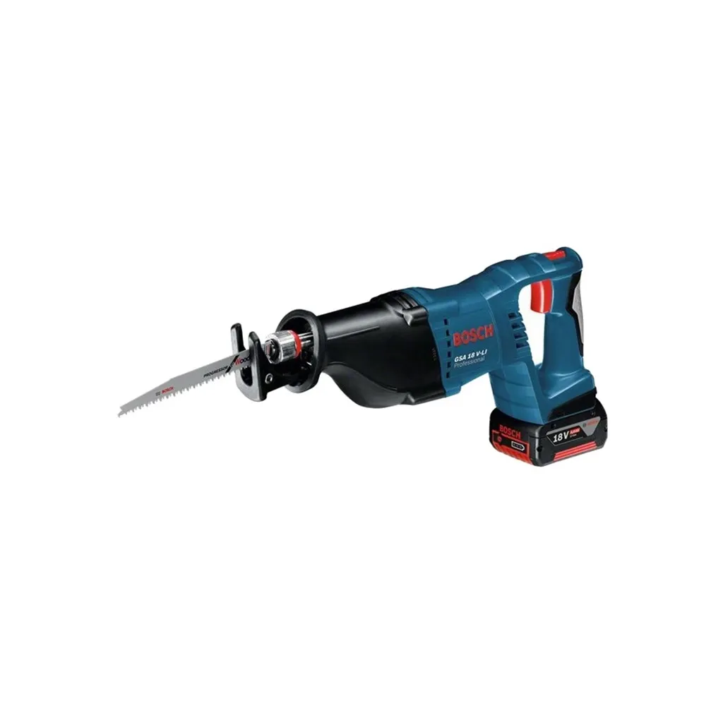  Сабельная пила Bosch GKS 18 V-LI + GBA 18 4,0 Ач + GAL 18V-40 (0.615.990.L6H)