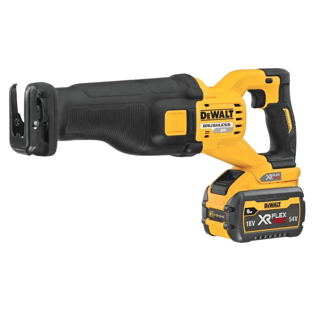 Пила и плиткорез Сабельная пила DeWALT 54В XR FLEXVOLT Li-lon 3 Ач, 0 – 3000 ход/мин, 3.54 кг, кейс TSTAK (DCS389X2)