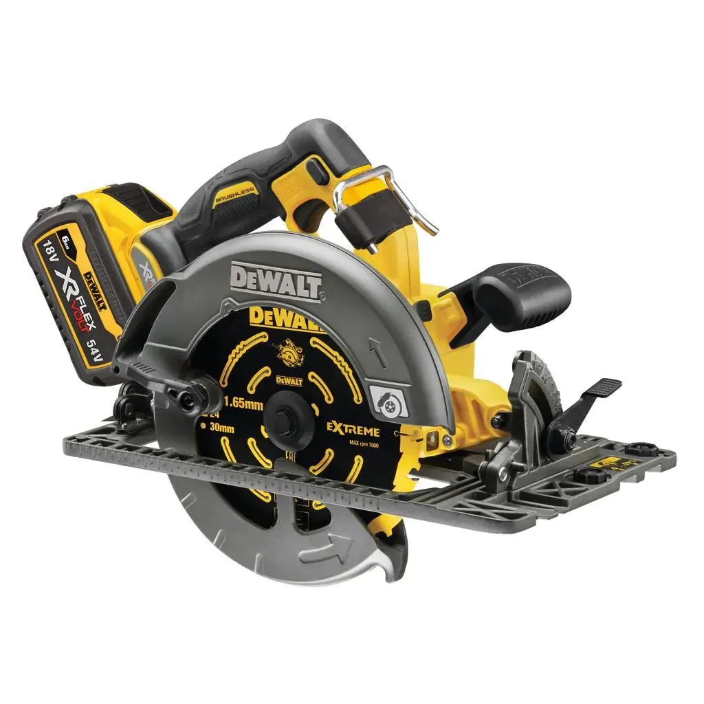  Дискова пила DeWALT 54В XR FLEXVOLT Li-lon диск 190х30 мм, 2x2Ah, 3.7 кг, кейс TSTAK (DCS579T2)