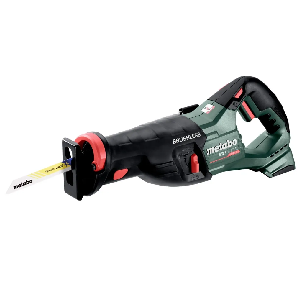  Шабельна пила Metabo SSEP 18 LT BL 18V, хід 32мм, 0-3000об/хв, 3кг (без АКБ та ЗП) (601617850)