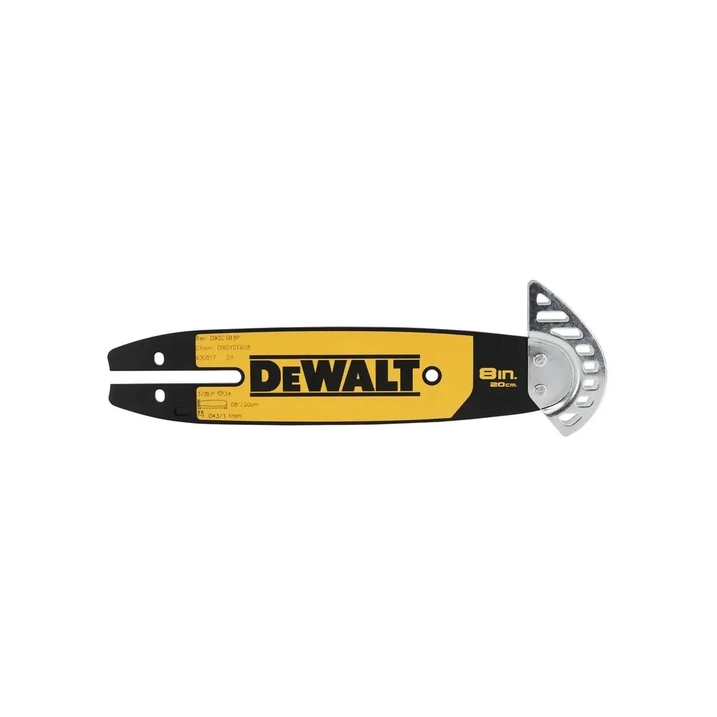 Шина для ланцюгової пили DeWALT 3/8", 1.1 мм, довжина 8"/20 см (DT20694)