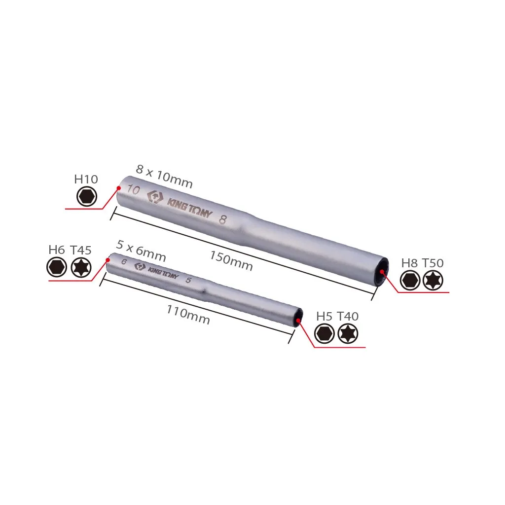 Подовжувач для інструменту KING TONY 5x6 8x10 мм (20002UB)
