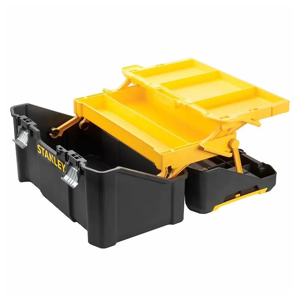 Ящик для інструментів Stanley ESSENTIAL Cantilever, 19", 490х290х250 мм, з металевими замами (STST83397-1)