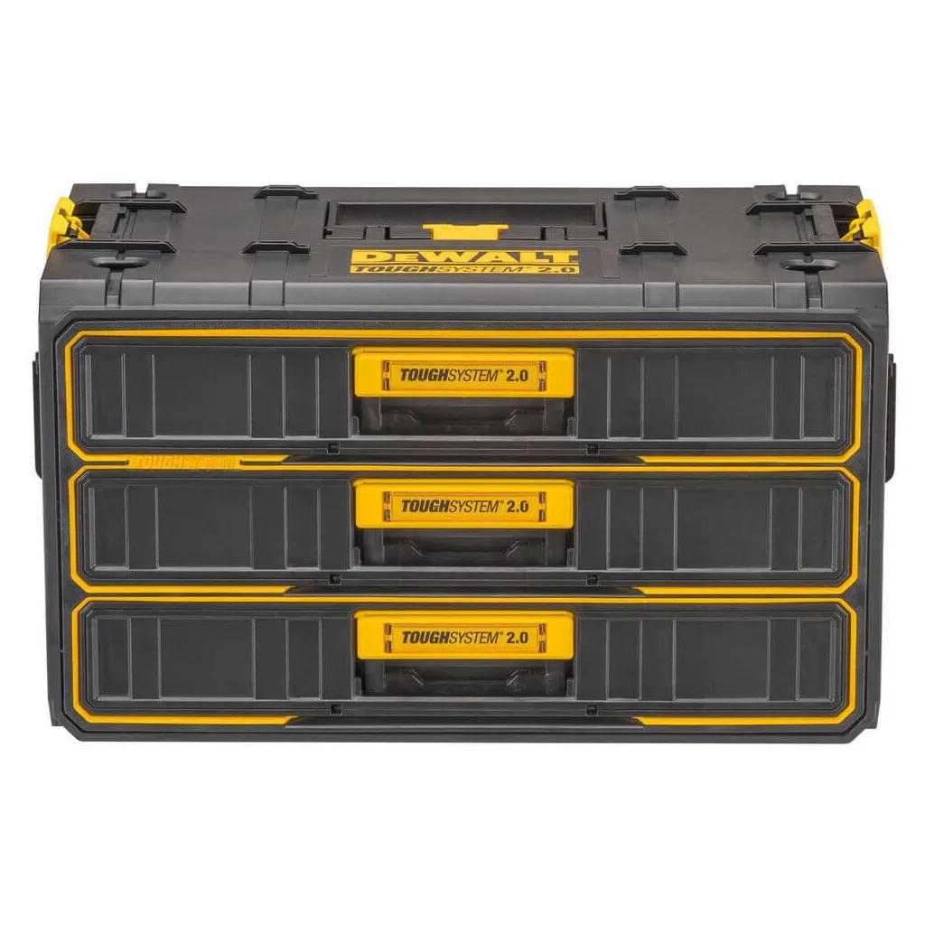 Ящик для інструментів DeWALT TOUGHSYSTEM 2.0, 555х355х305 мм., модуль на 3 ящики (DWST08330-1)