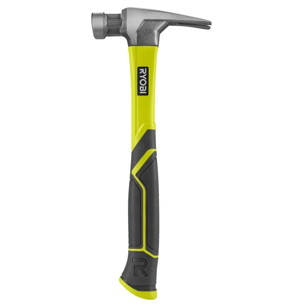  Ryobi RH16FSS, 450г, рукоятка из стекловолокна, цвяходер, магнитный держатель (5132005333)