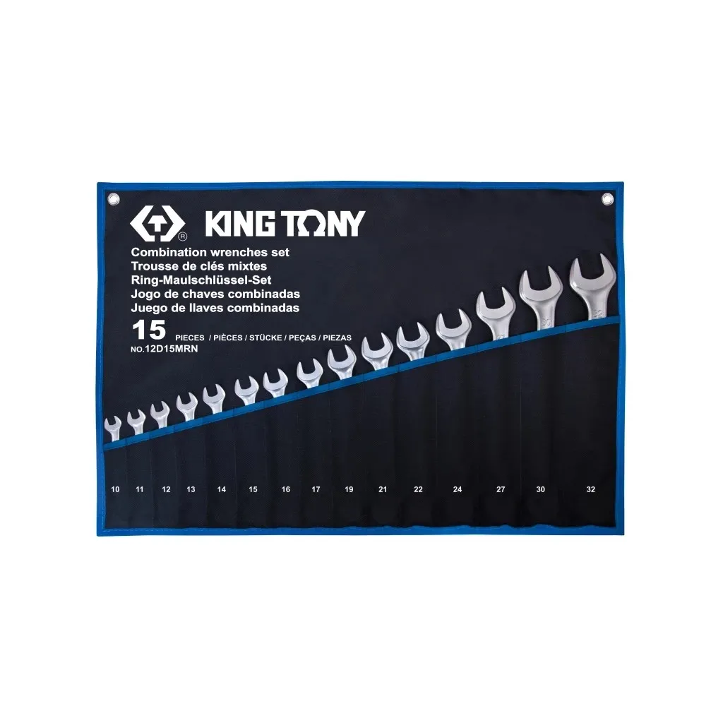  KING TONY комбинированный 10-32 мм 15 шт. (12D15MRN)