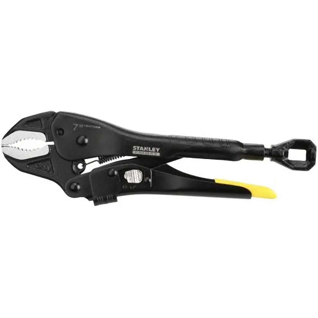 Клещи Stanley с фиксацией (пинцы) изогнутые губки 180мм усиленные FatMax (FMHT0-75409)