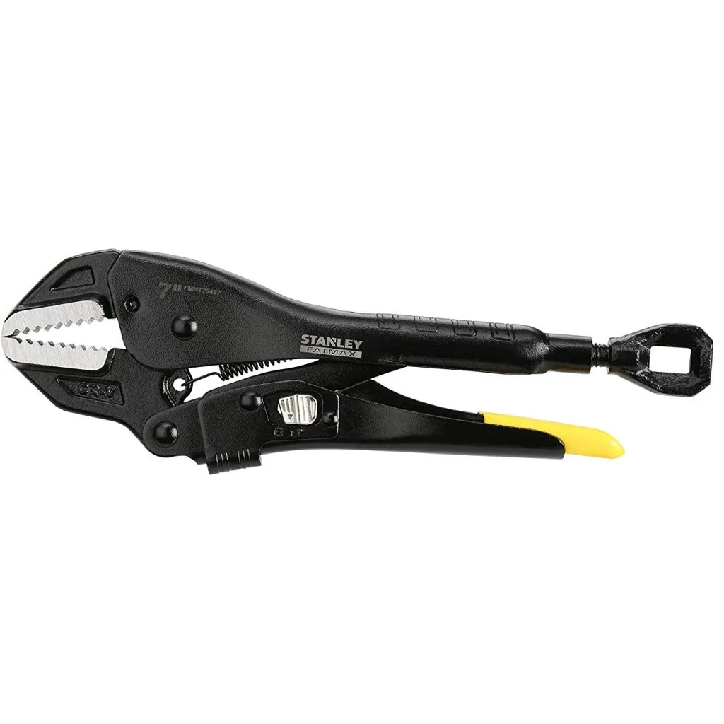 Клещи Stanley с фиксацией (пинцы) 180мм прямые усиленные FatMax (FMHT0-75467)