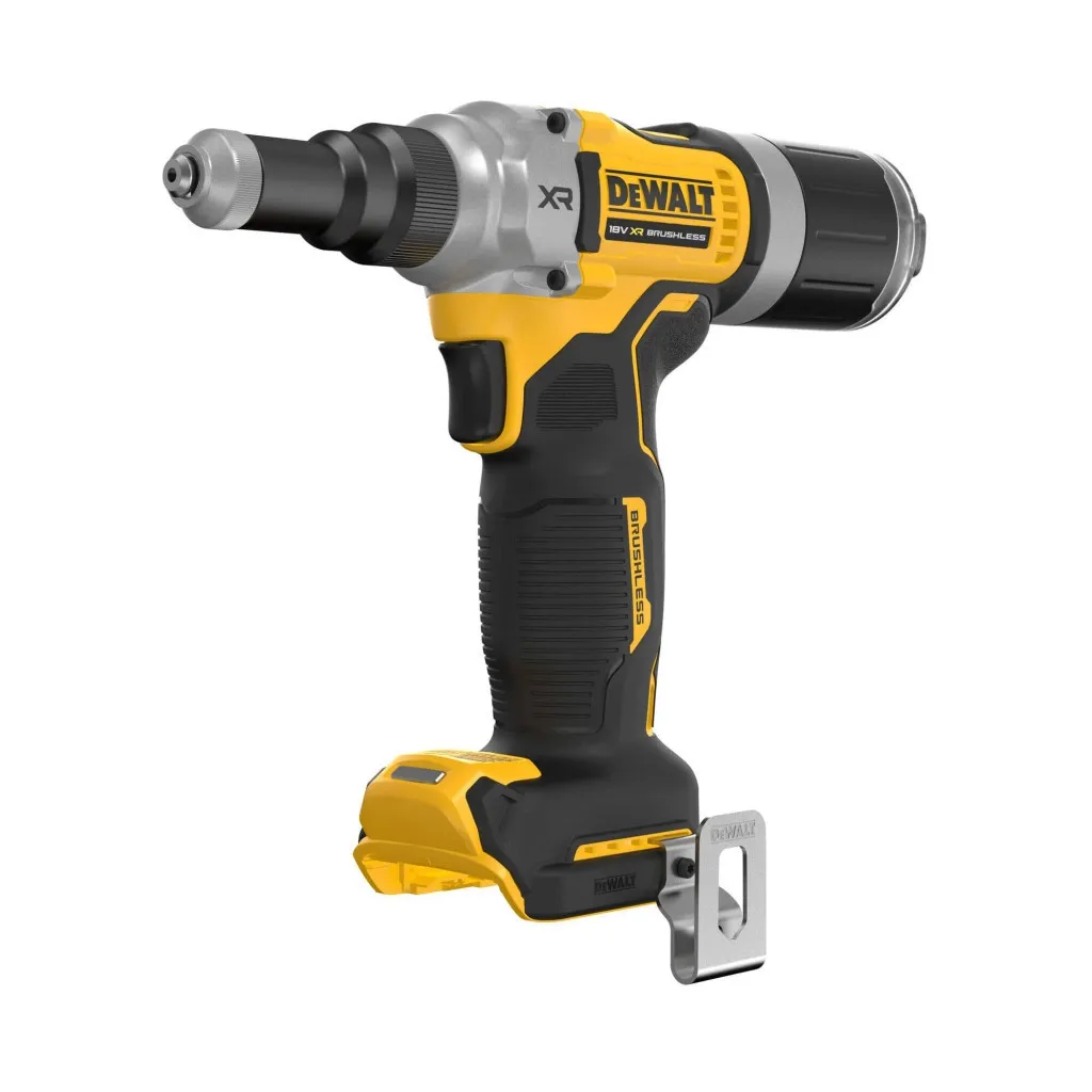 Заклепочник DeWALT 18 В XR Li-Ion, 20 kN, d.закл.=4.8-6.4 мм (без АКБ и ЗУ) (DCF414NT)