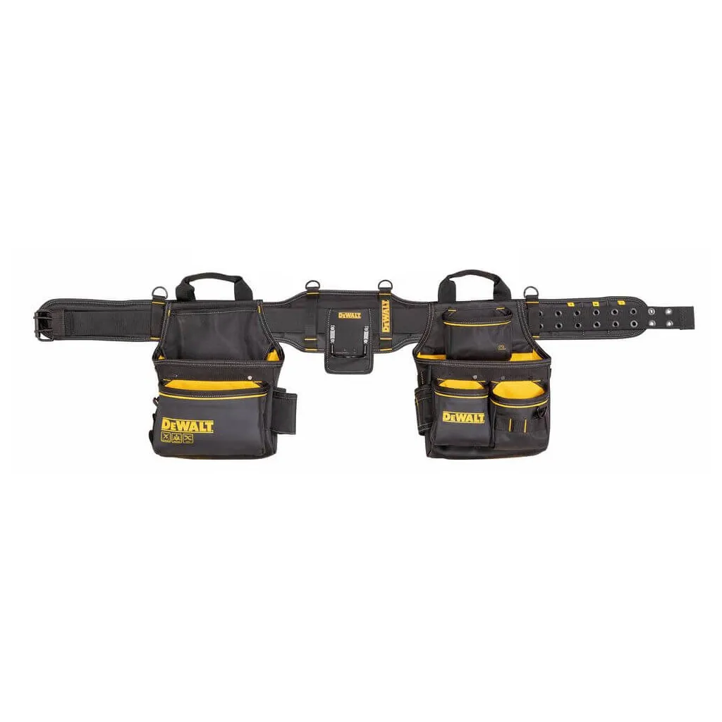 Сумка для инструмента DeWALT PRO с поясом и скобой молотка, 2 шт., 25 карманов (DWST40603-1)