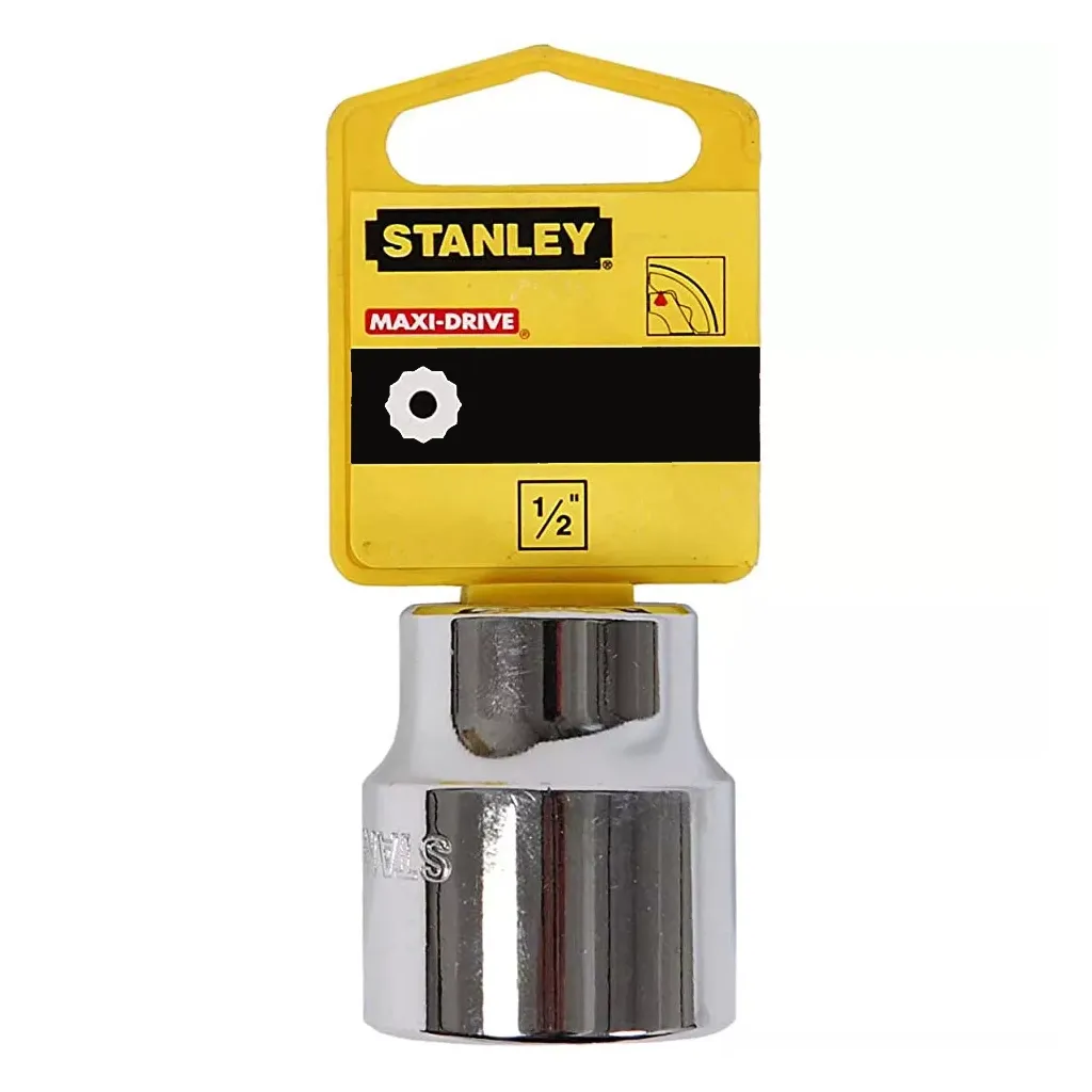 Голівка торцева Stanley 1/2" х 23мм, з дванадцятигранним профілем, метрична (4-88-795)