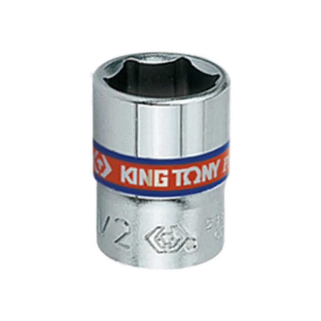 Головка торцевая KING TONY 1/4" 6-гранная 1/2" (233516S)