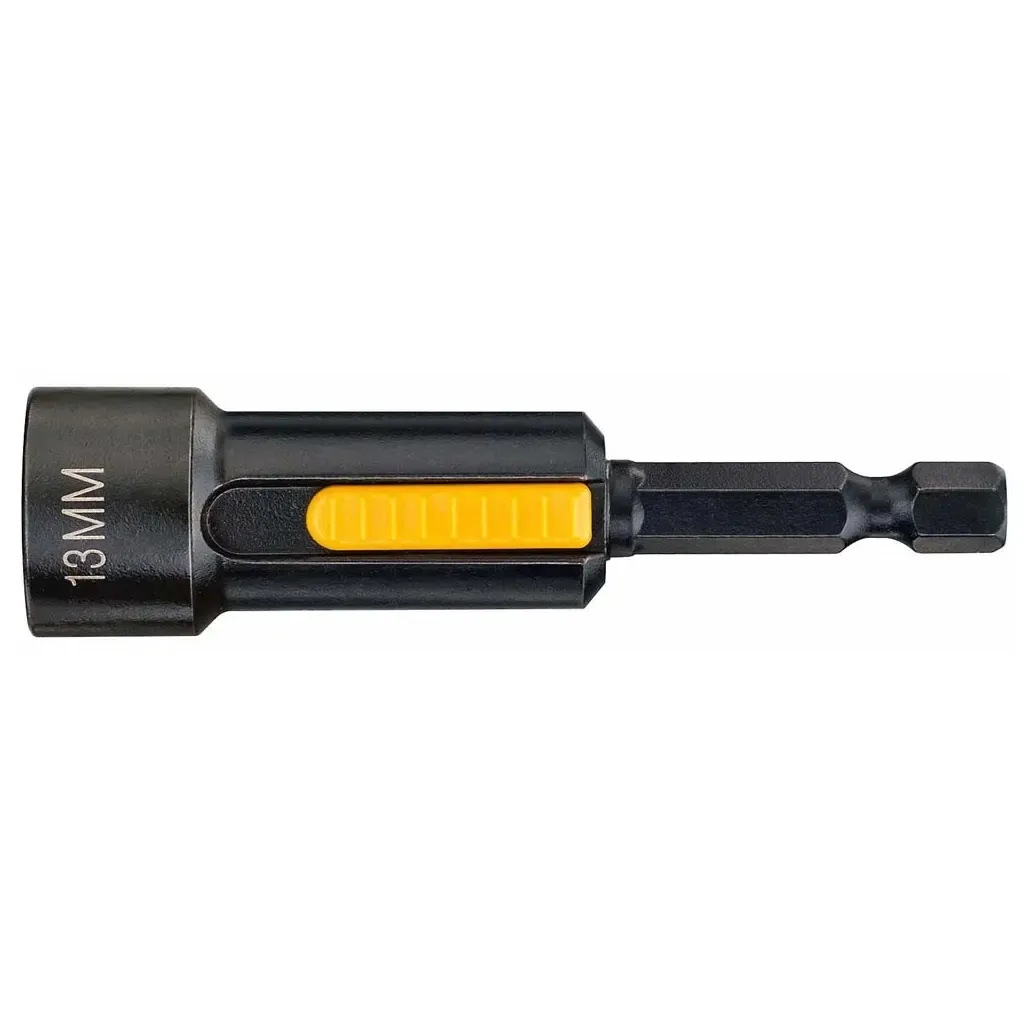 Головка магнитная DeWALT EXTREME 1/4"х13 мм, шестигранная с двигающимся магнитом внутри (DT7450)