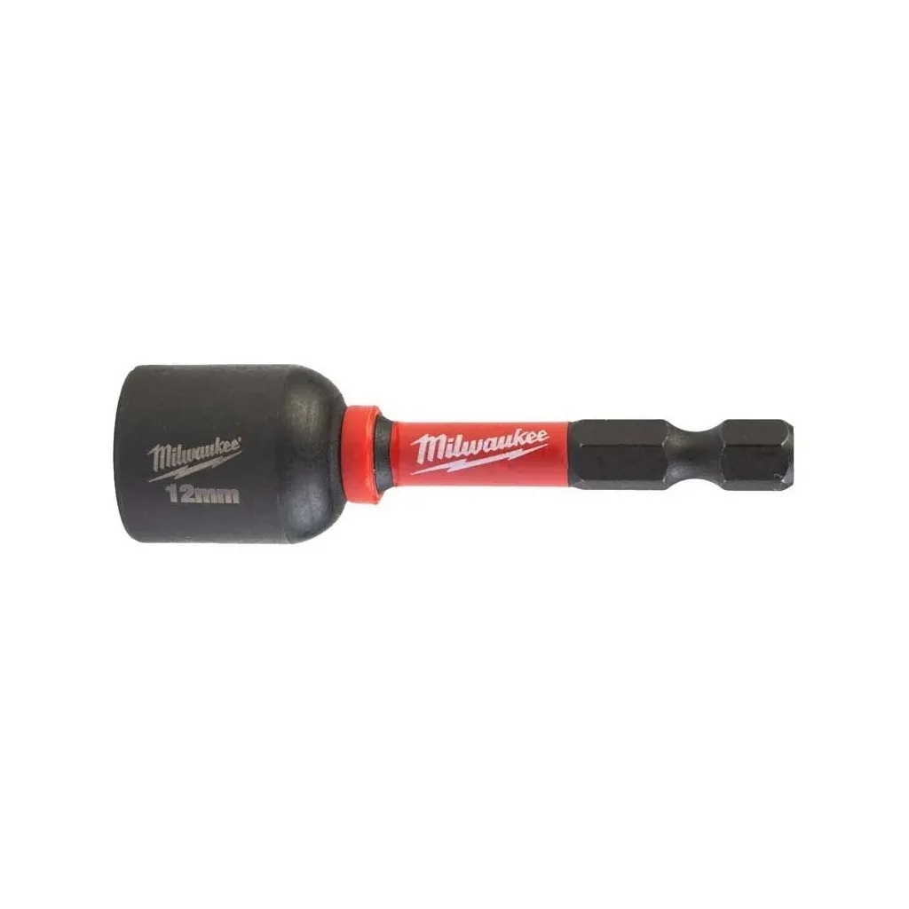 Головка магнитная Milwaukee 1/4", шестигранная, 12 мм Shockwave, ударопрочная (4932492442)