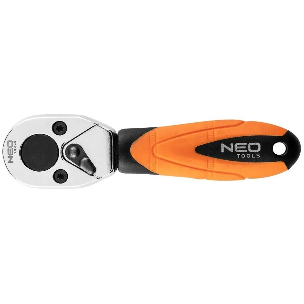 Трещотка Neo Tools 1/4", 105 мм, CrV, 48 зубцов (08-512)