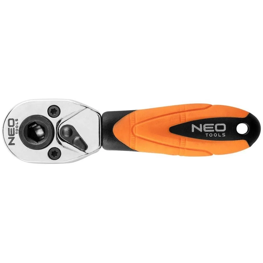 Трещотка Neo Tools 1/4", 105 мм, CrV, 72 зубца (08-501)