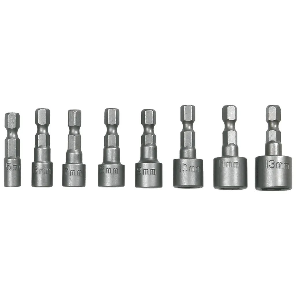 Набор головок Topex 1/4", 8 шт (39D387)