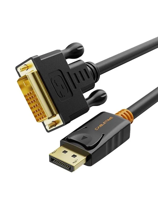 Кабель Cabletime DisplayPort - DVI (M/M) 1.8m (CD34K)