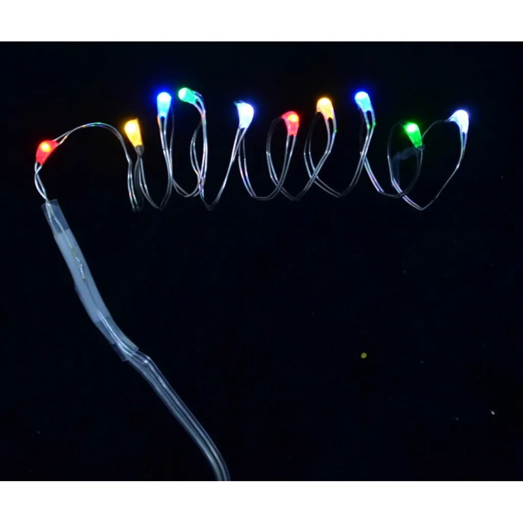 Светодиодная гирлянда YES! Fun LED 10 ламп, RGB 0,55м (801099)