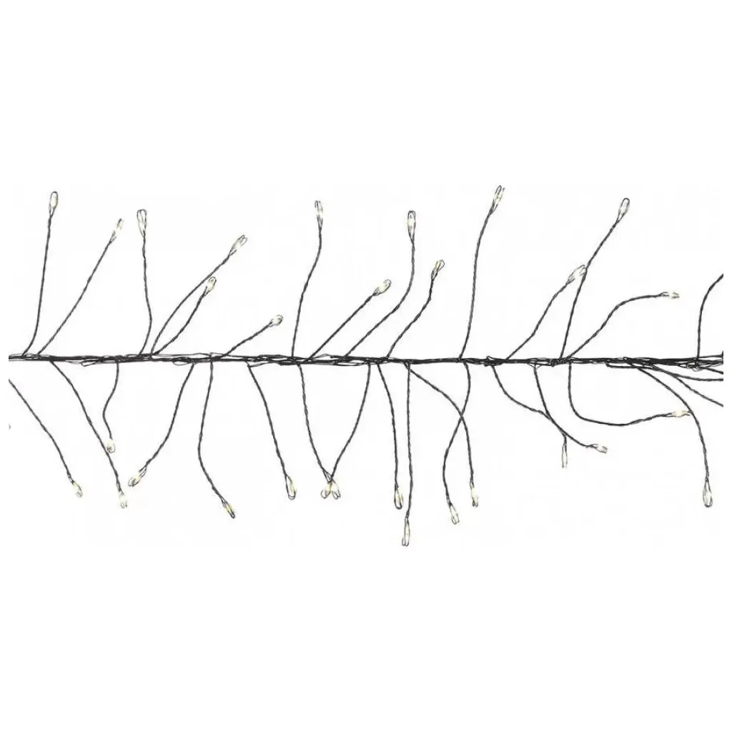 Светодиодная гирлянда Luca Lighting кластер черная струна теплый белый 8 м (8718861852905)