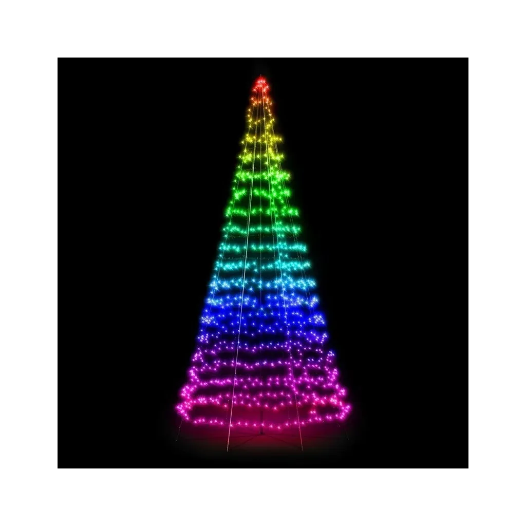 Светодиодная гирлянда Twinkly Smart LED Light tree RGBW 450, Gen II, IP44, 3м (TWP500SPP-BEU)