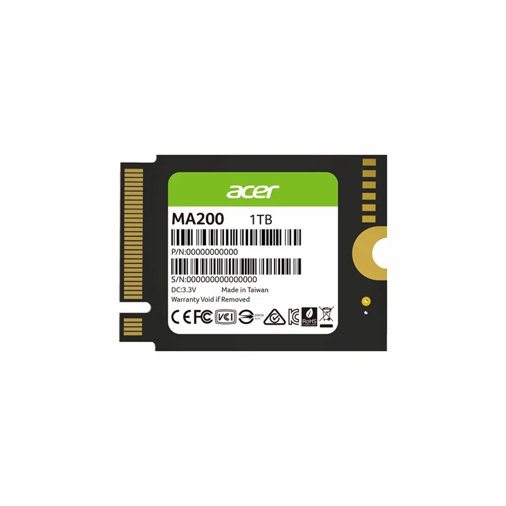 SSD накопитель Acer SSD M.2 2230 1TB MA200 (BL.9BWWA.154)