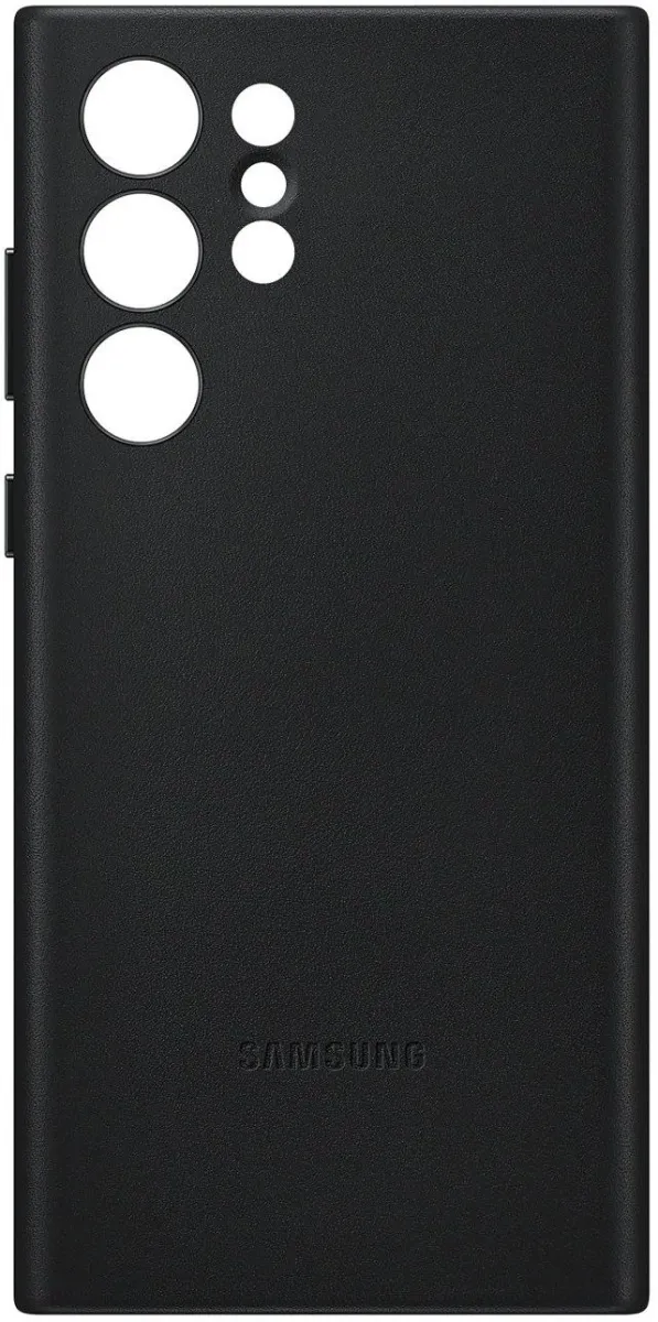 Чехол-накладка Samsung S22 Ultra (S908) Leather Cover Black (EF-VS908LBEGRU) 