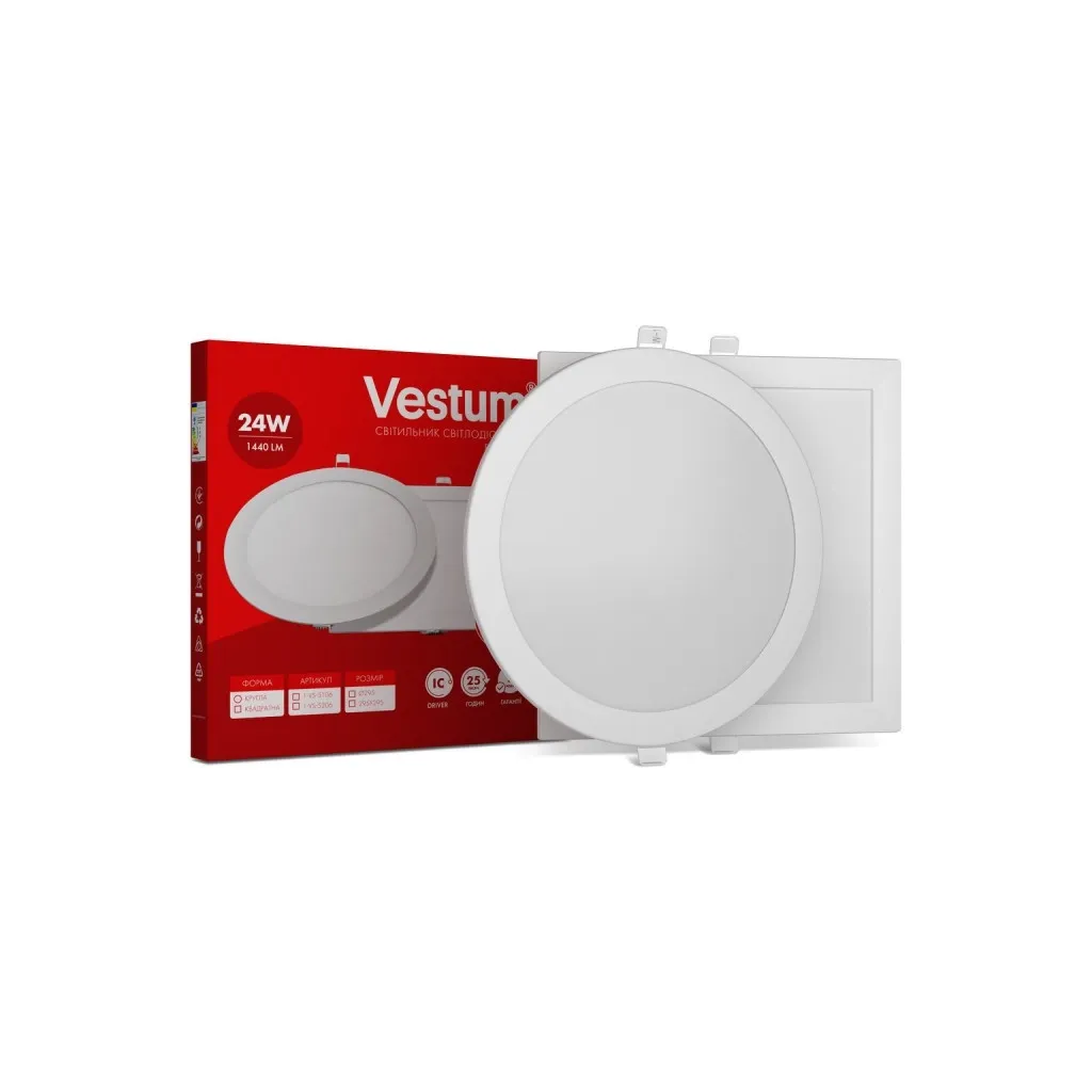  Vestum LED 24W 4000K 220V (1-VS-5107)