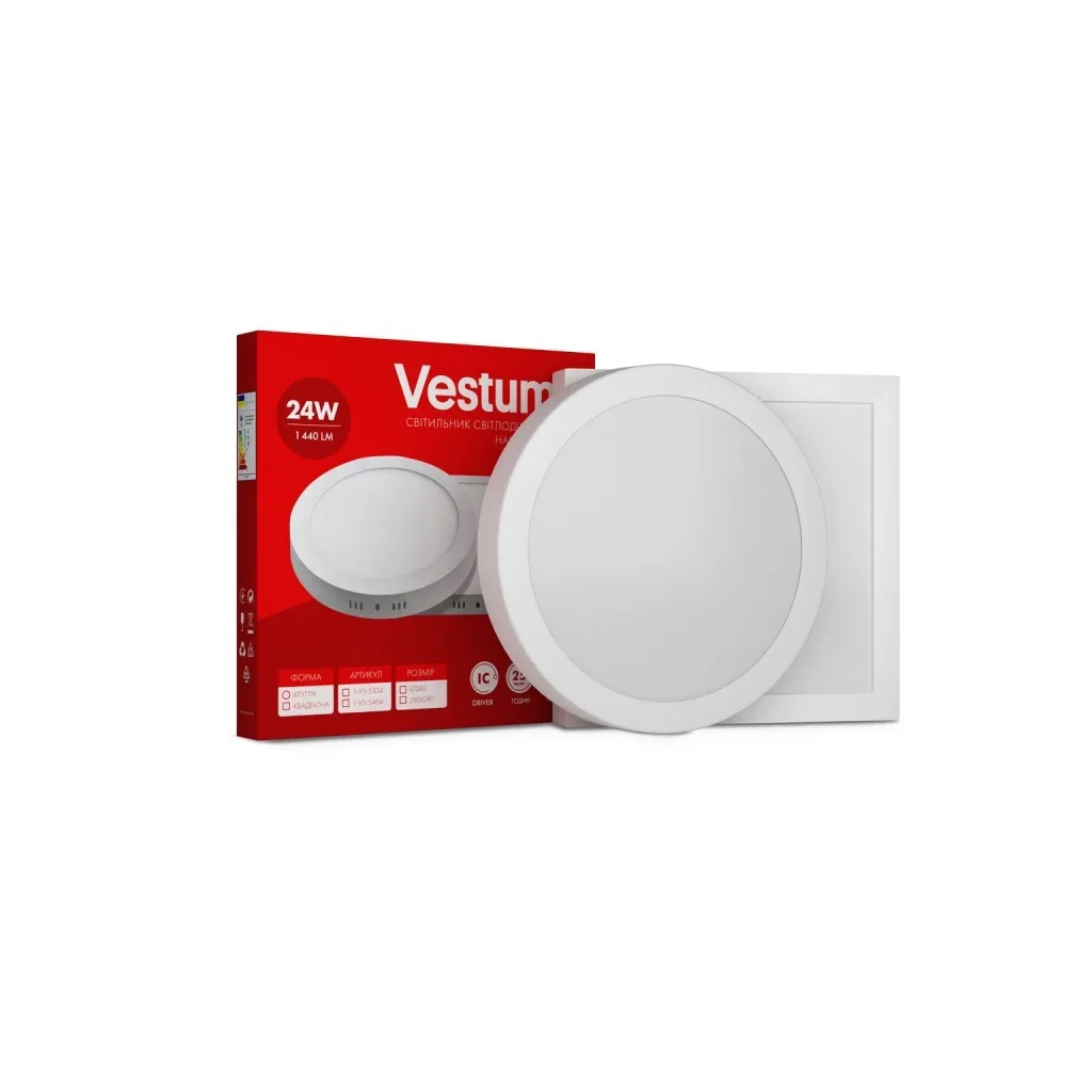  Vestum LED 24W 4000K 220V (1-VS-5405)