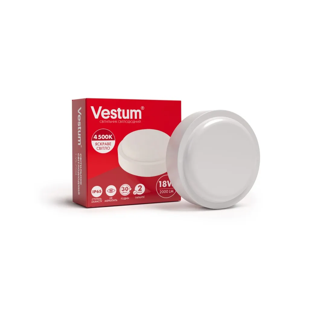  Vestum LED 18W 4500K 220V (1-VS-7104)