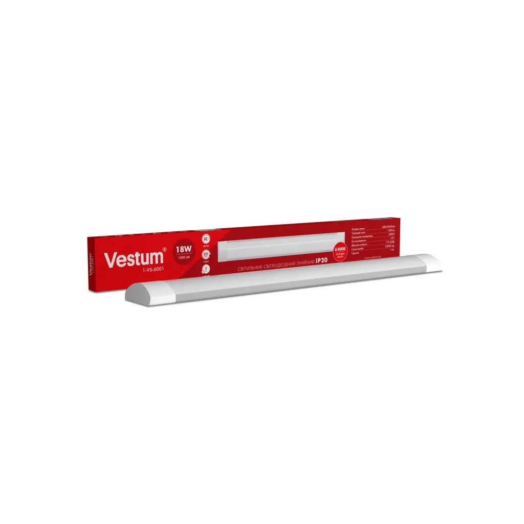  Vestum LED 1,2м 54W 6500K 220V IP20 (1-VS-6003)