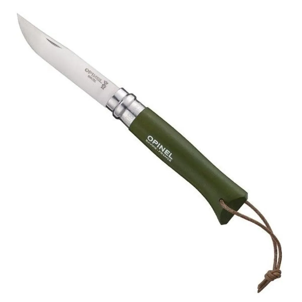  Opinel №8 Inox VRI Trekking зеленый, без упаковки (001703)