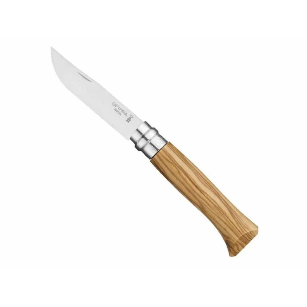  Opinel №8 Inox VRI, рукоять - масло, в коробке (002020)