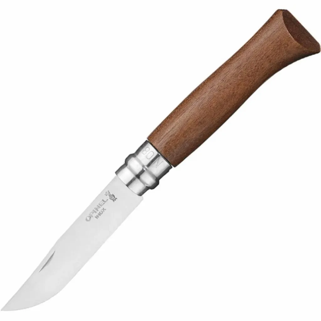  Opinel №8 Inox VRI, рукоять - орех, в коробке (002022)