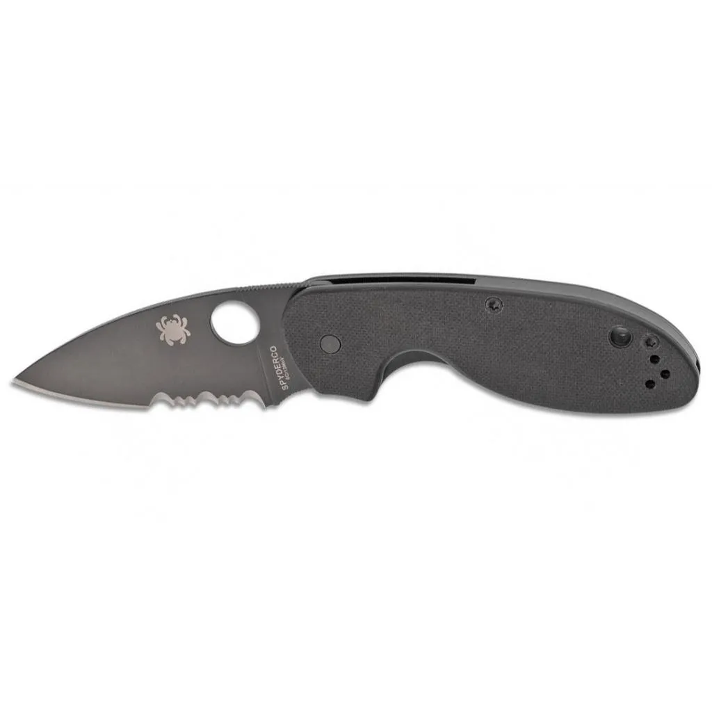  Spyderco Efficent Black Blade Serrated (C216GPSBBK)