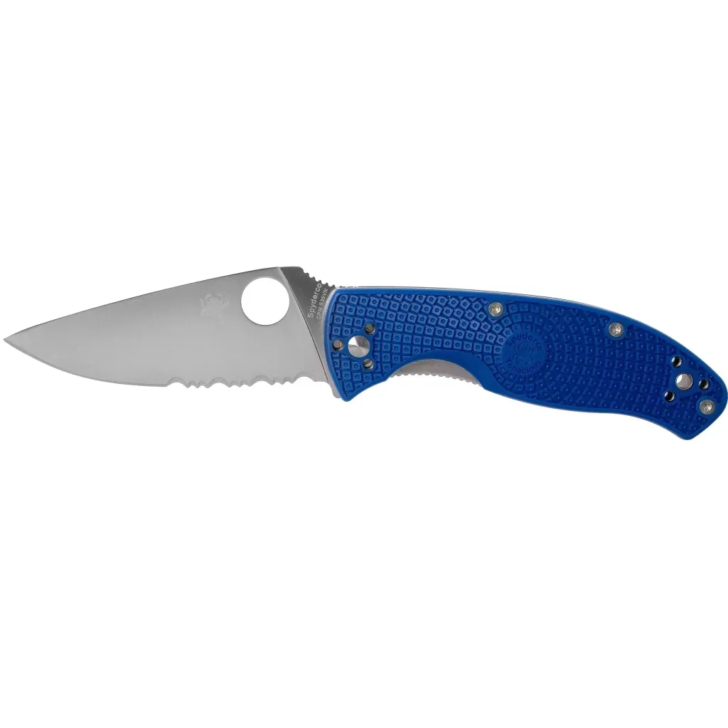  Spyderco Tenacious S35VN напівсеррейтор Blue (C122PSBL)