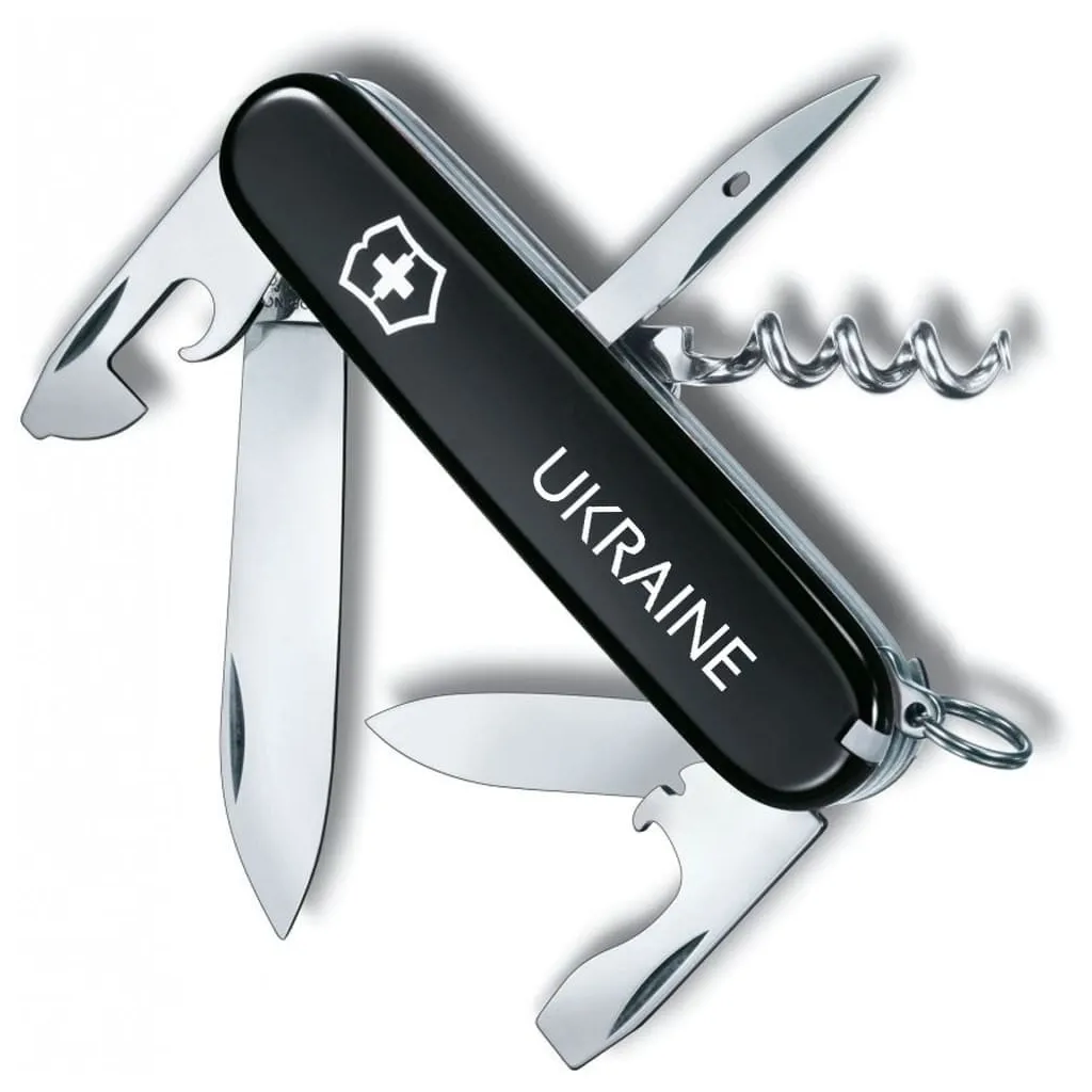  Victorinox Spartan Ukraine Black "Ukraine" (1.3603.3_T0140u)