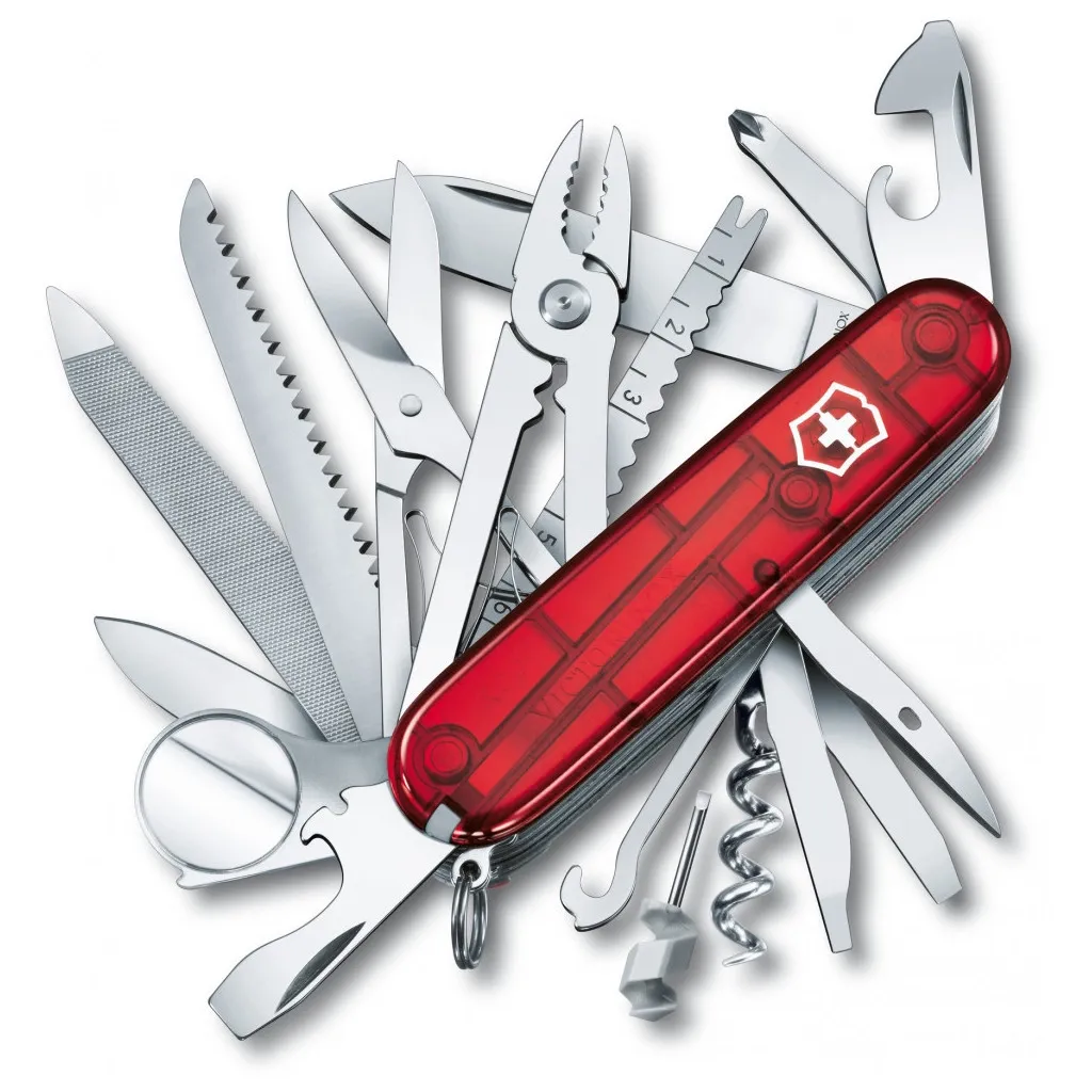  Victorinox Swisschamp Transparent Red (1.6795.T)