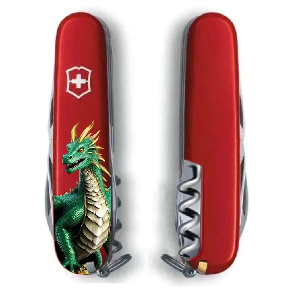  Victorinox Spartan Zodiac 91 мм Зелений дракон (1.3603_Z3340u)