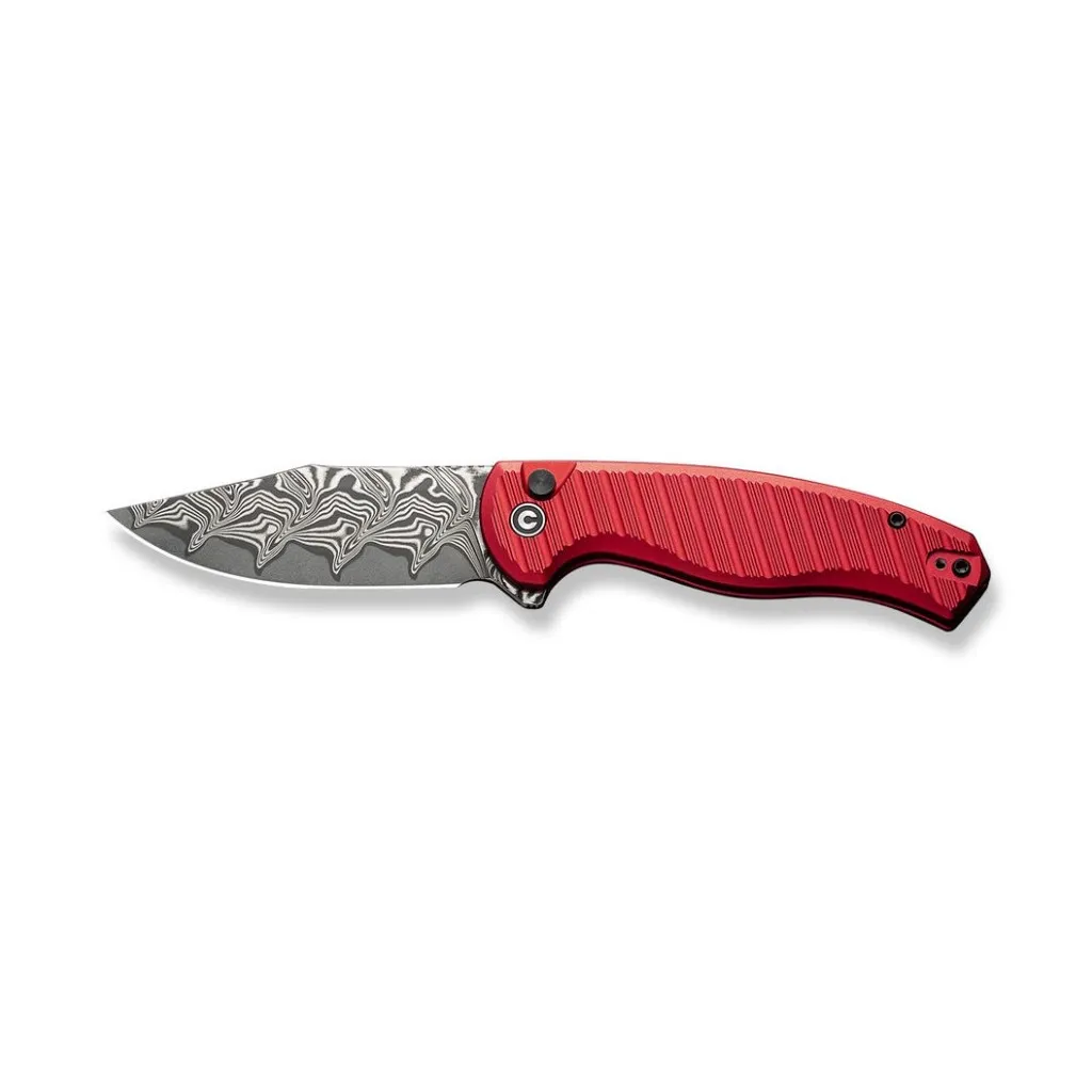  Civivi Stormhowl Damascus Red Aluminum (C23040B-DS1)