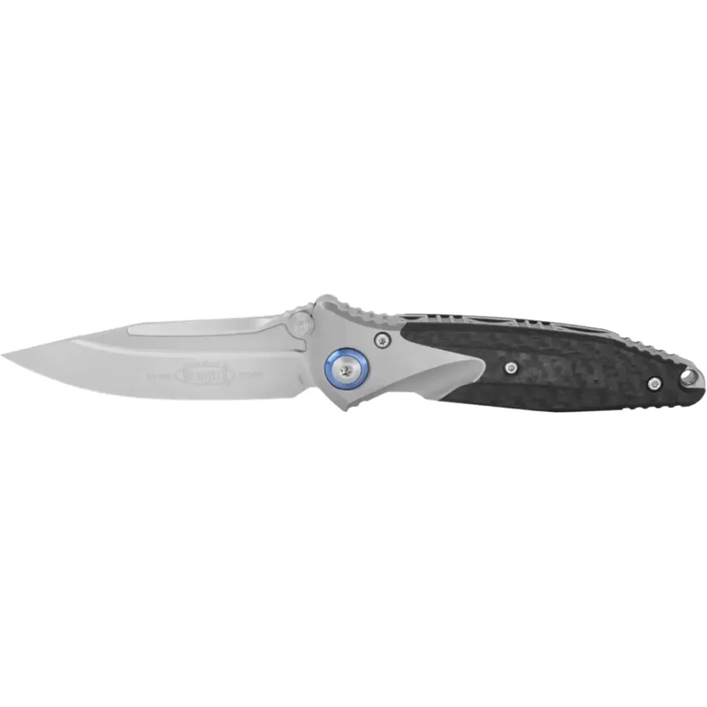  Microtech Socom Bravo Mini Drop Point Bead Blast Titanium CF (260M-7CFTI)