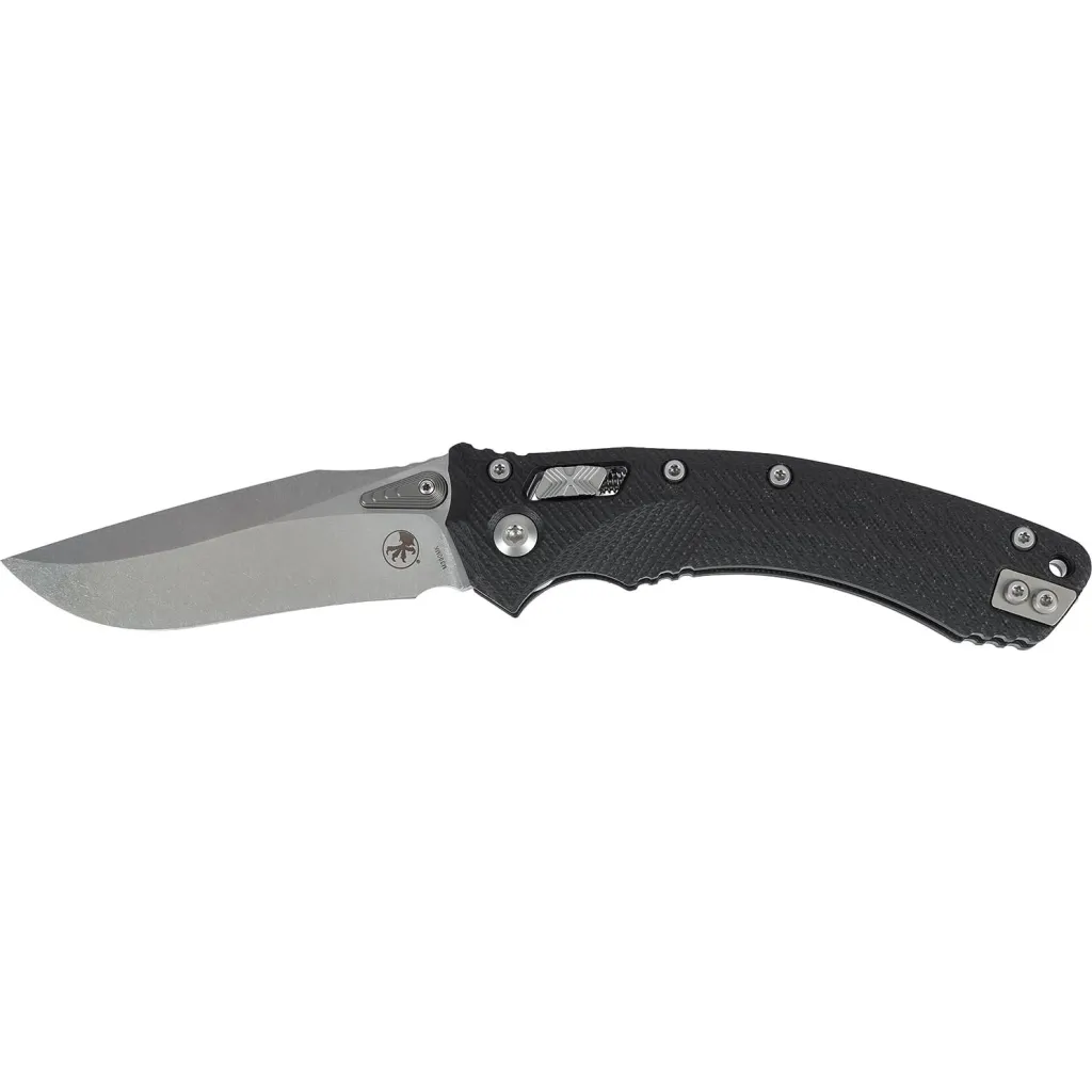  Microtech Amphibian Stonewash Black (137RL-10FLGTBK)